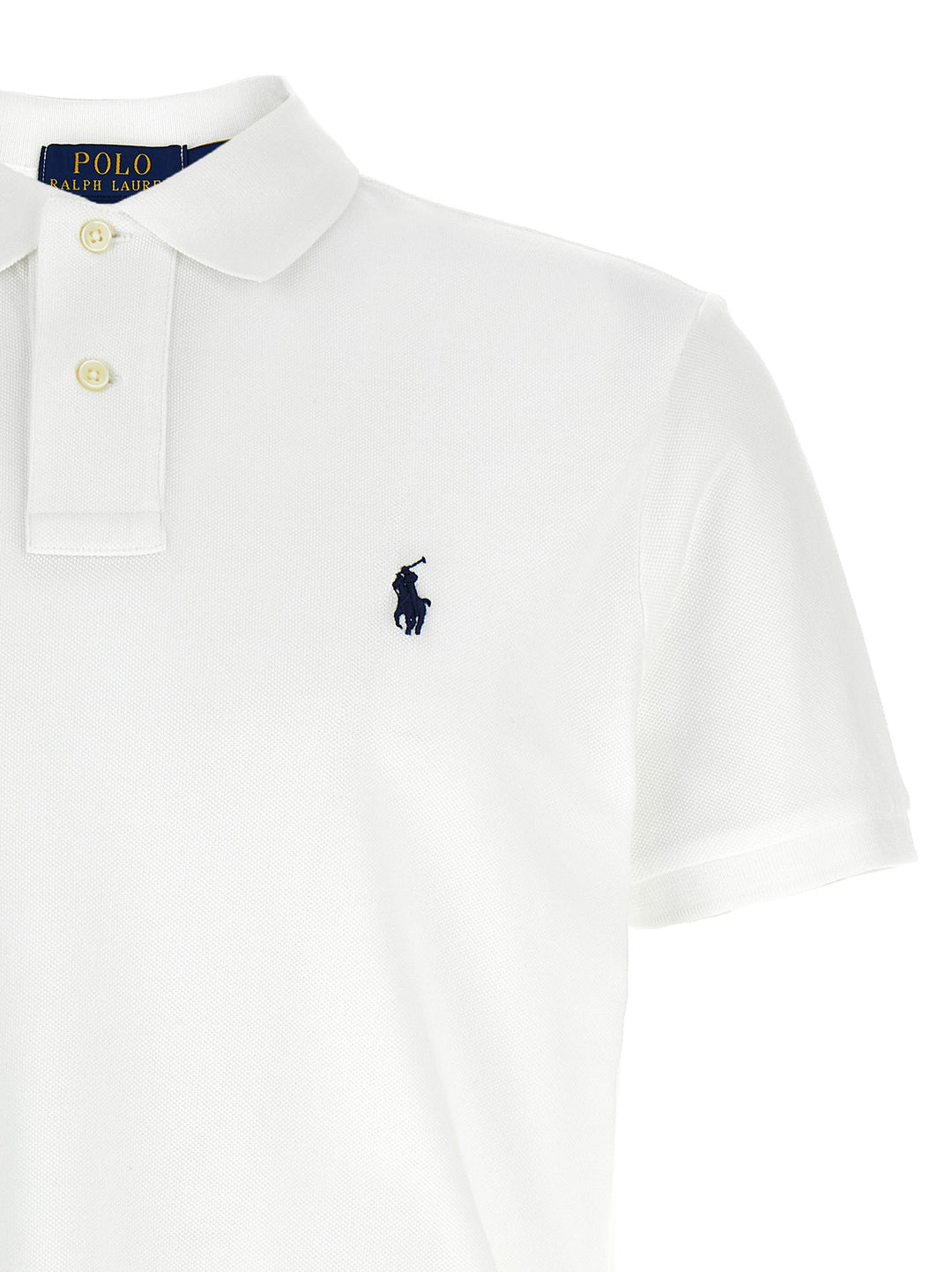 Polo Ralph Lauren Logo Embroidery  Shirt Polo - White | e69b53fc6c082498021c2ebdbf0e841465bd5176