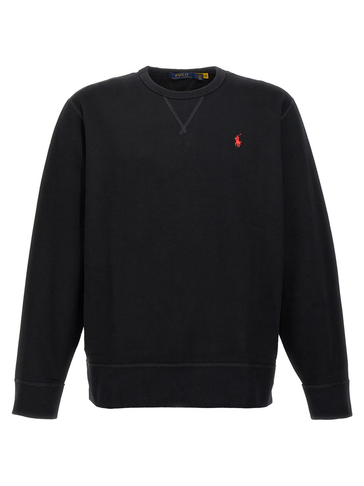 Polo Ralph Lauren With Embroidered Logo Sweatshirt - Black | 25be33d2c50da22a20068932ee51137899c28e17
