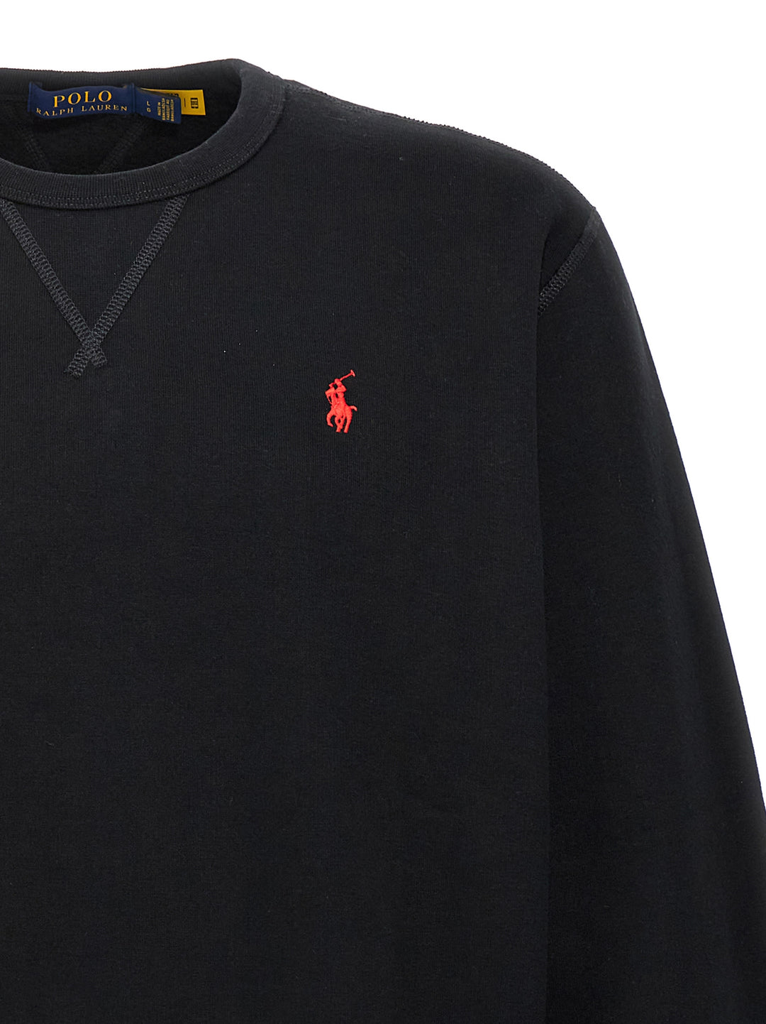 Polo Ralph Lauren With Embroidered Logo Sweatshirt - Black | 0eab776f6323c25f76ed22a557c38f4271949e26
