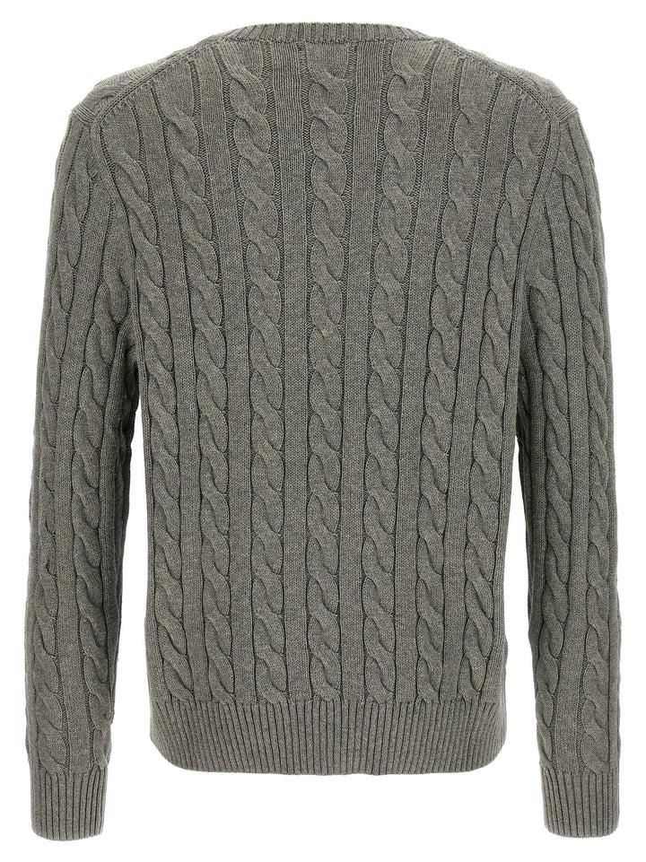 Polo Ralph Lauren Cotton Braided Sweater Sweaters and Cardigans - Gray | 373f25f3b1ece0559e64a24f3d10d2374150f4f4