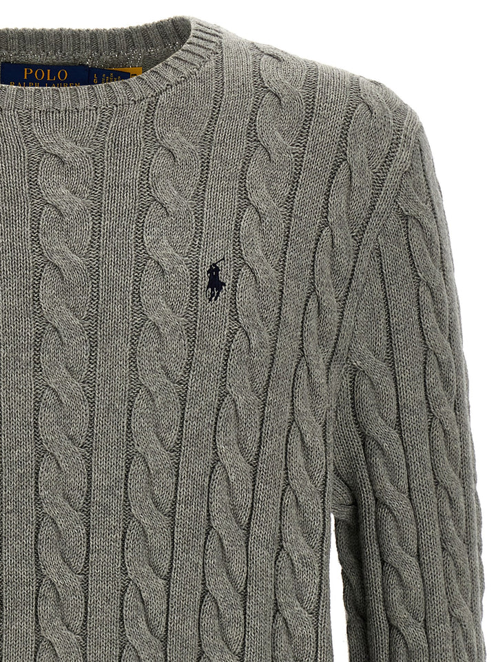 Polo Ralph Lauren Cotton Braided Sweater Sweaters and Cardigans - Gray | 4bdca772f222618149def9218292df02e7aa0116