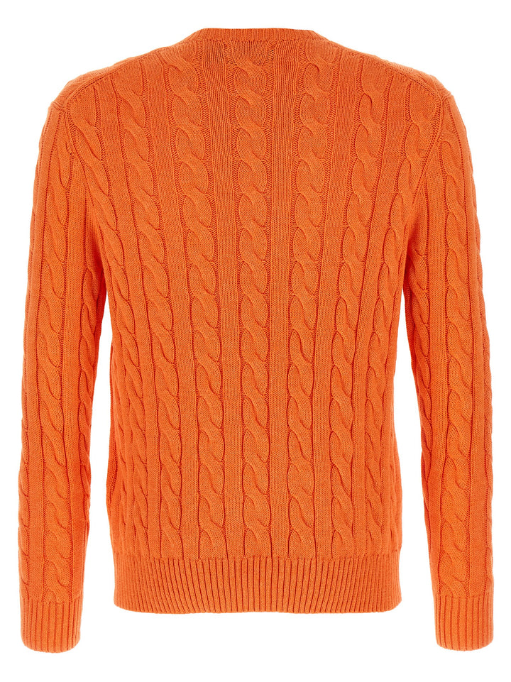 Polo Ralph Lauren Cotton Braided Sweater Sweaters and Cardigans - Orange | 450d613d13d83459d478fea6ae45bb9c73684876