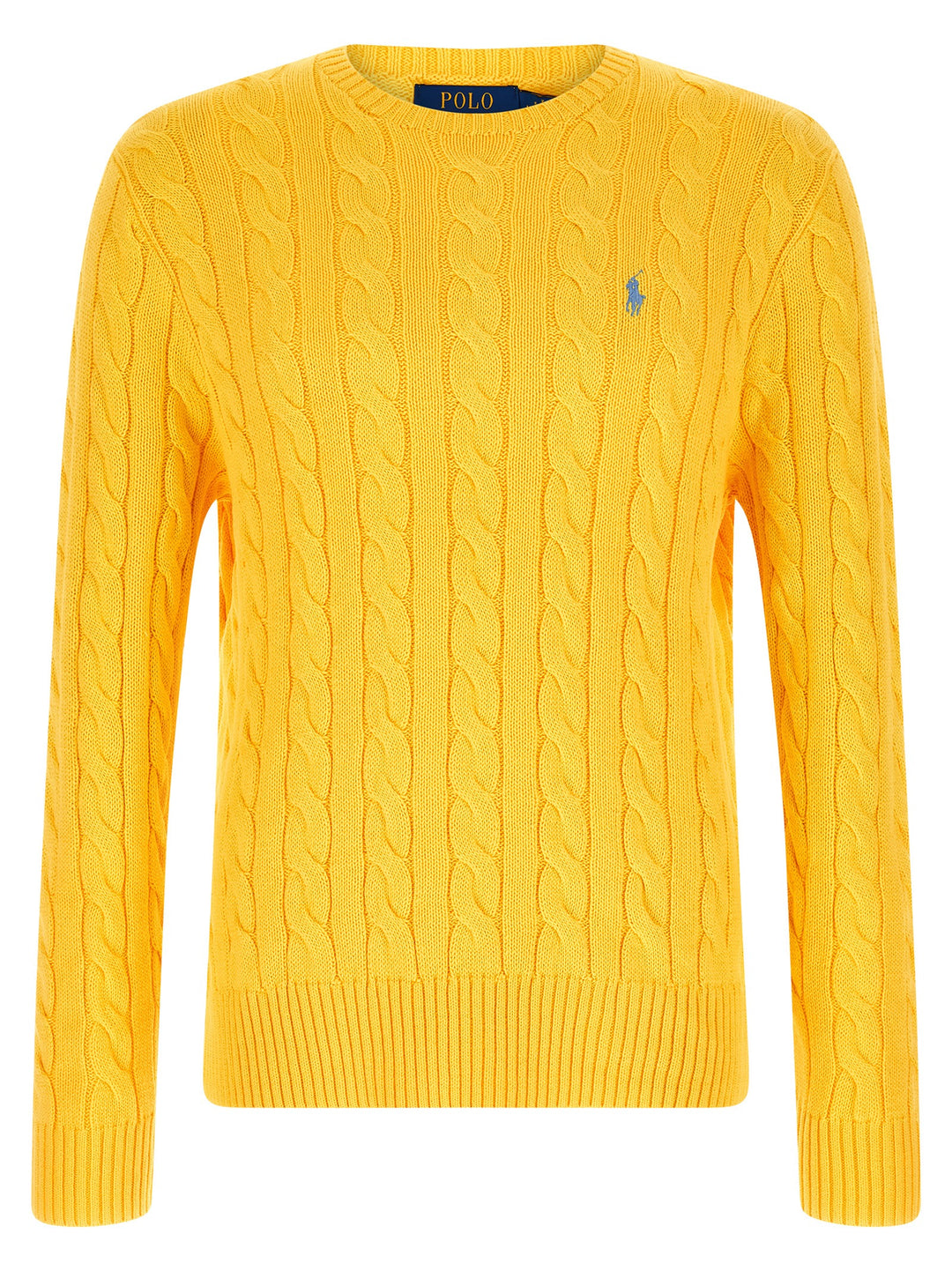 Polo Ralph Lauren Cotton Braided Sweater Sweaters and Cardigans - Yellow | 6c40e450bd258a7fdf5de842ca173bd63c71a92b