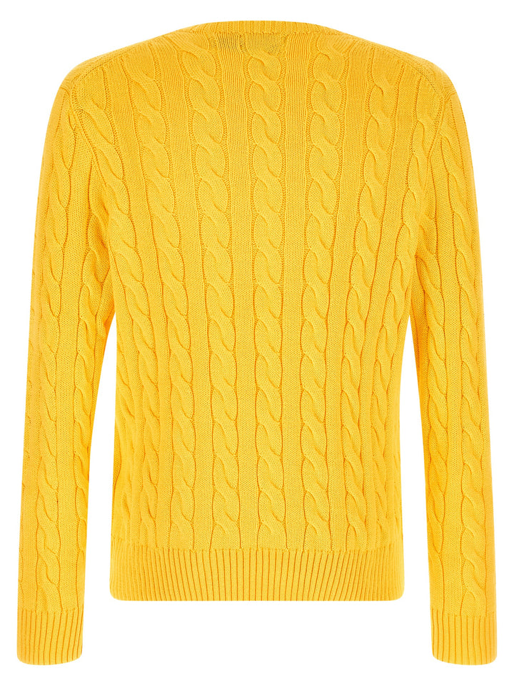 Polo Ralph Lauren Cotton Braided Sweater Sweaters and Cardigans - Yellow | 9df23d181178e3257aefde51e8ca49484b7668f1