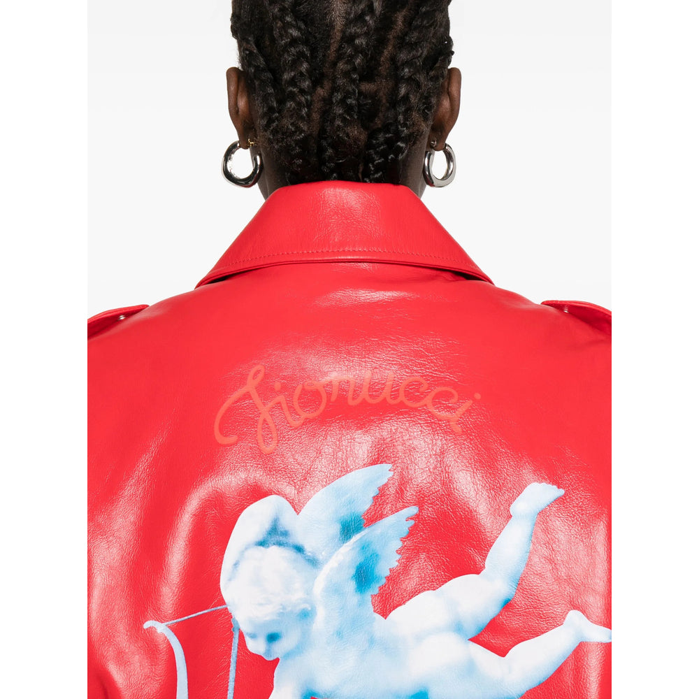 Fiorucci Leather Outerwears - Red | 062bc91f16a6bd8dee9237e368c521ddb65c3573