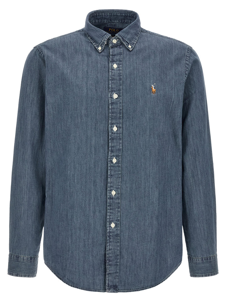 Polo Ralph Lauren Denim Shirt Shirt and Blouse - Blue | 4aee95a5f40c184b64541717ce8dbf517db7f0af