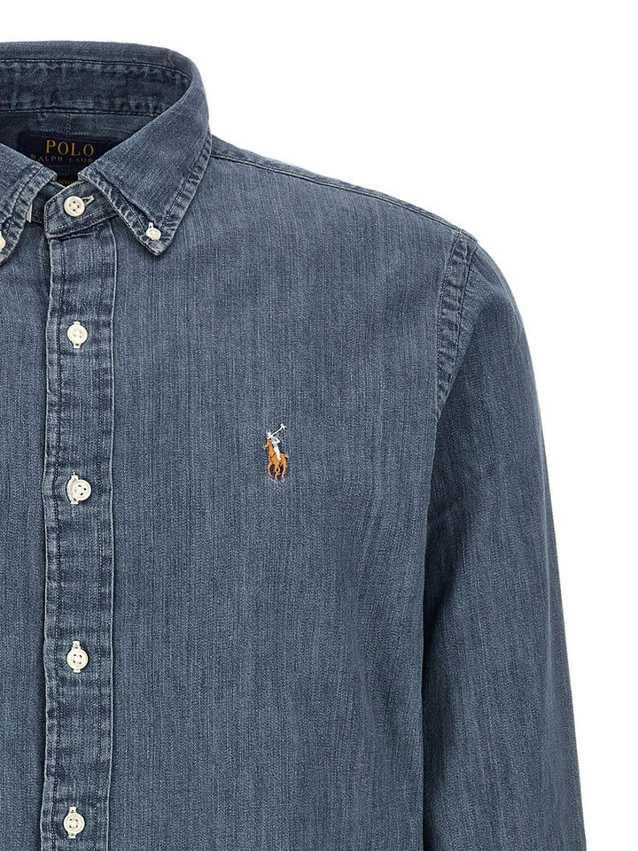 Polo Ralph Lauren Denim Shirt Shirt and Blouse - Blue | 6af5eb3d5a28552201fe81da6d7dd774e735e19b