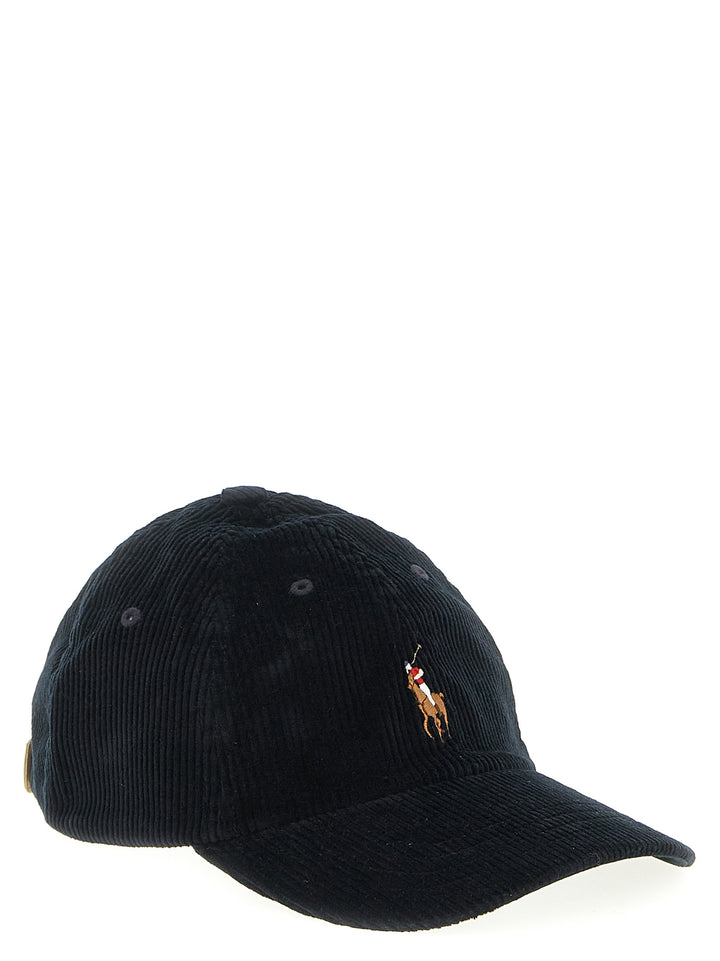 Polo Ralph Lauren Ribbed Velvet Hat Hats - Black | c93fa324e853a6403dccc1d73ab9d8f6fa5e6f88