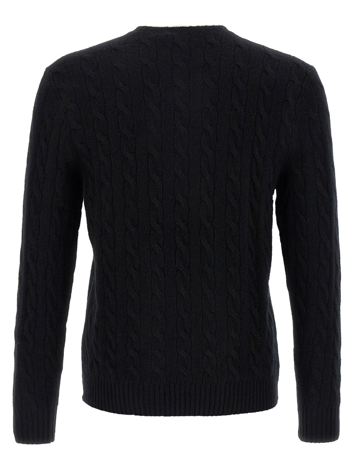 Polo Ralph Lauren Braided Sweater Sweaters and Cardigans - Black | abd6437c185debc733c607072e4532d12cc69907