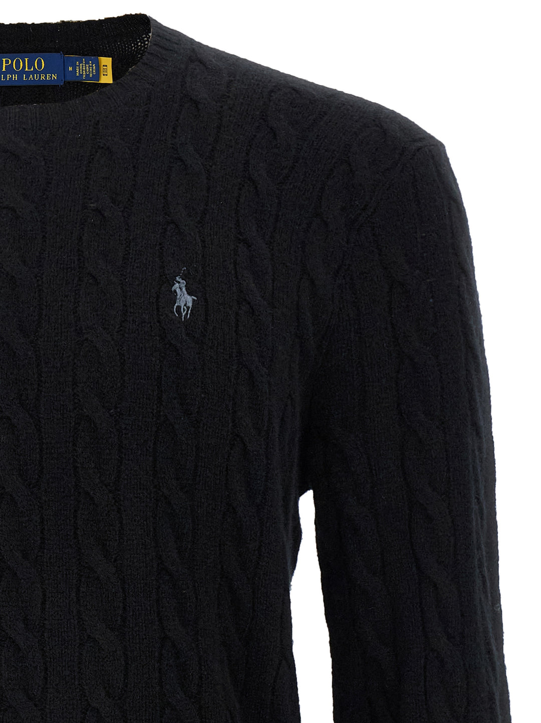 Polo Ralph Lauren Braided Sweater Sweaters and Cardigans - Black | e72299f9344092785f8ae739edfdbd6dfc39a693