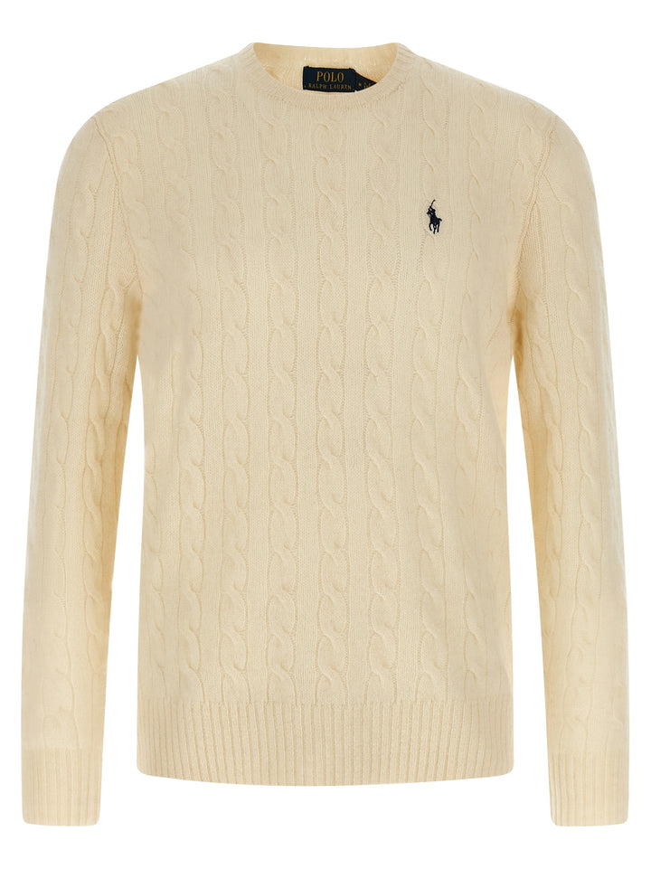 Polo Ralph Lauren Braided Sweater Sweaters and Cardigans - White | e6563deb72dfd1f71a9301947316ee38b5075476