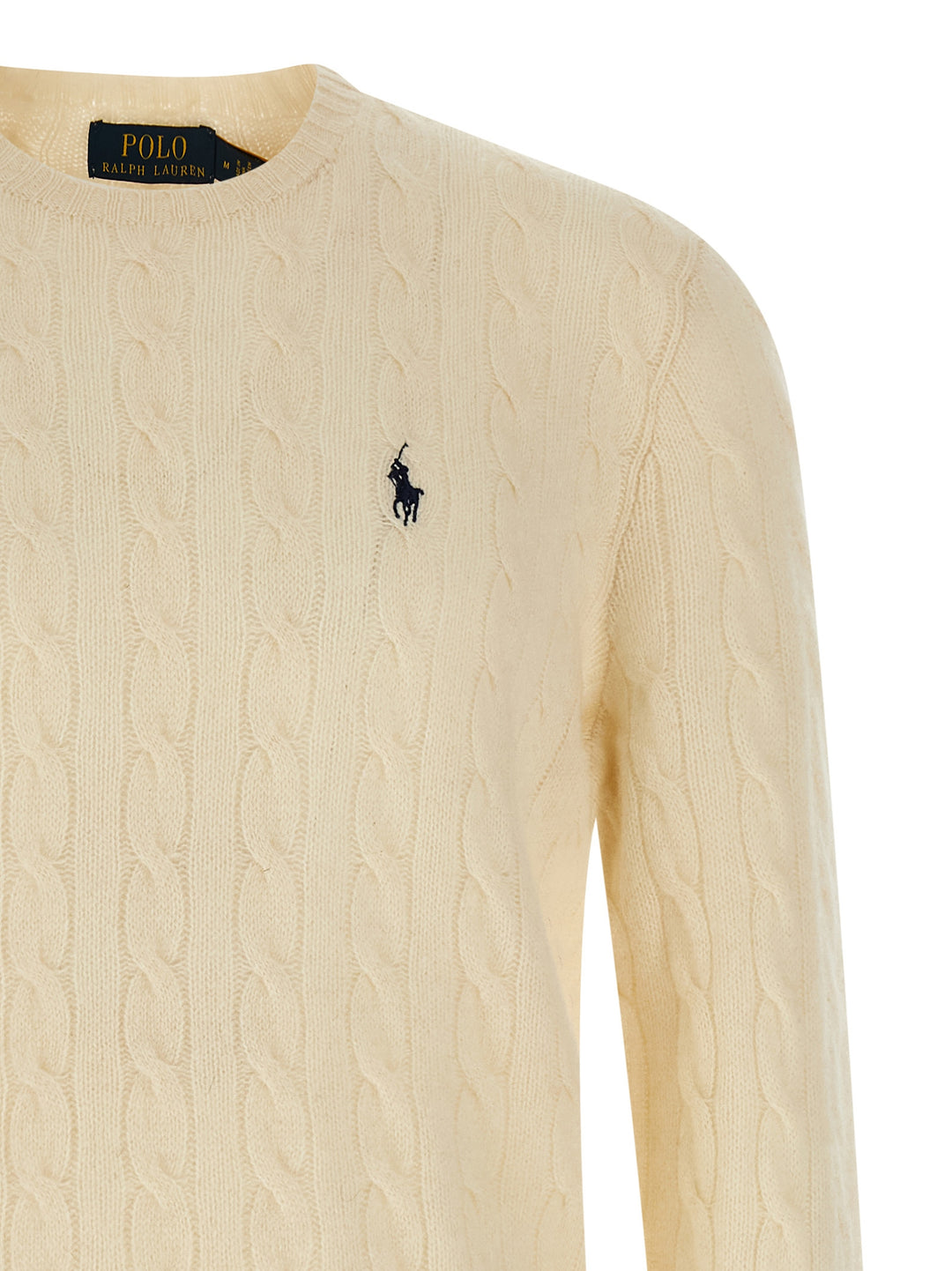 Polo Ralph Lauren Braided Sweater Sweaters and Cardigans - White | 8341e256ef91c6b82f1482172671dbf10c8098f1