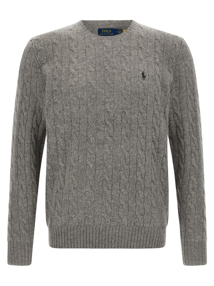 Polo Ralph Lauren Braided Sweater Sweaters and Cardigans - Gray | c30e8d89153fbcc04955aa5822ac246de3787fe1