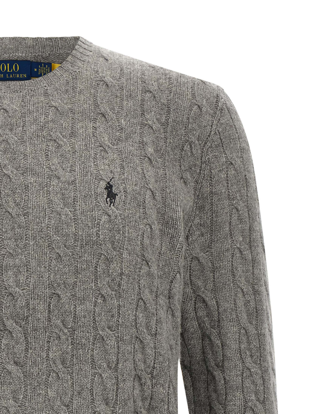 Polo Ralph Lauren Braided Sweater Sweaters and Cardigans - Gray | c10c13ae0db331c029e801cd6d1a1a3014708a24