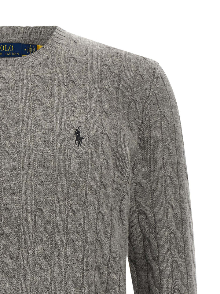 Polo Ralph Lauren Braided Sweater Sweaters and Cardigans - Gray | c10c13ae0db331c029e801cd6d1a1a3014708a24