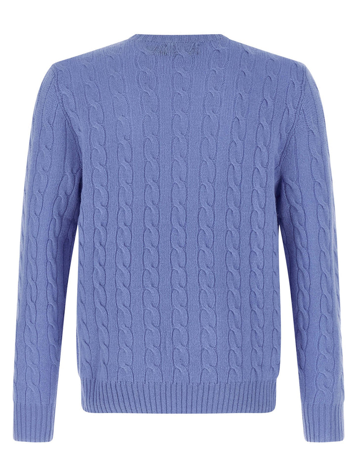 Polo Ralph Lauren Braided Sweater Sweaters and Cardigans - Light Blue | 78694d8c54c2c0123c048ddbdc40228342196dbb