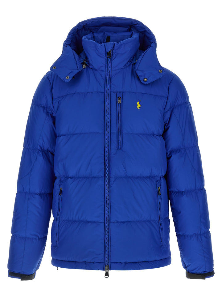 Polo Ralph Lauren Logo Embroidery Down Jacket Puffer Jackets - Blue | c633c6d1bf431ef4c20e918a31a58ae78e4cf9d1