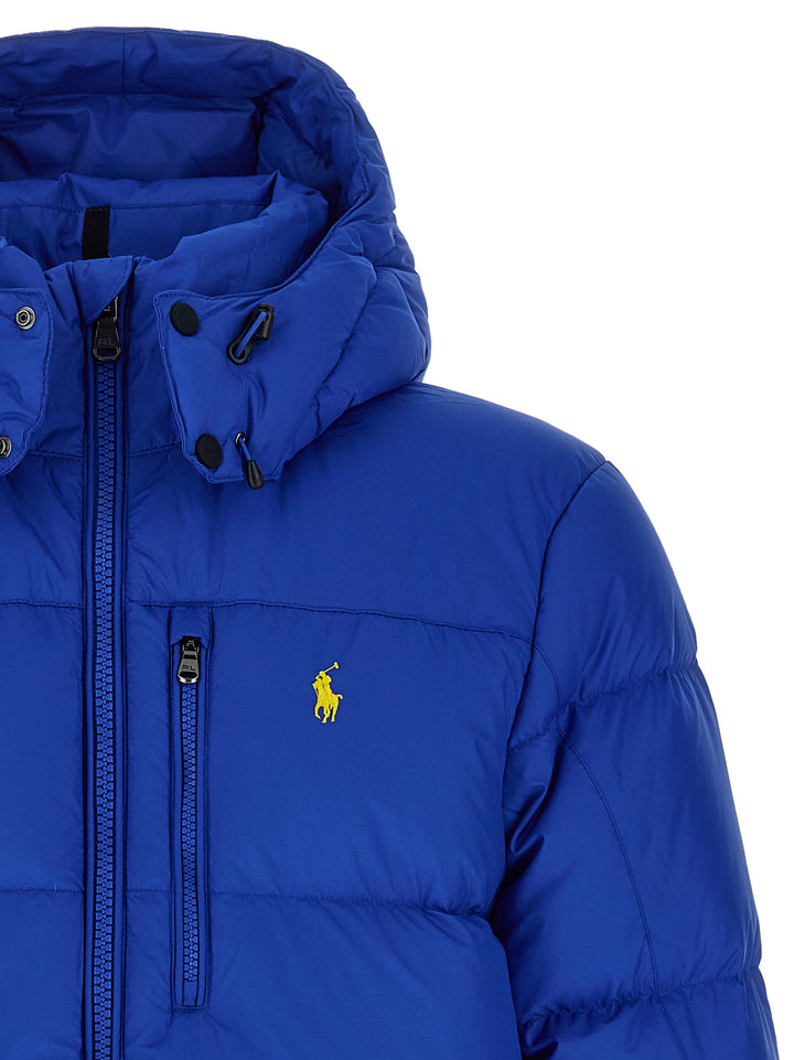 Polo Ralph Lauren Logo Embroidery Down Jacket Puffer Jackets - Blue | 38815d43b9b652e00e279beb9068bed87db849db