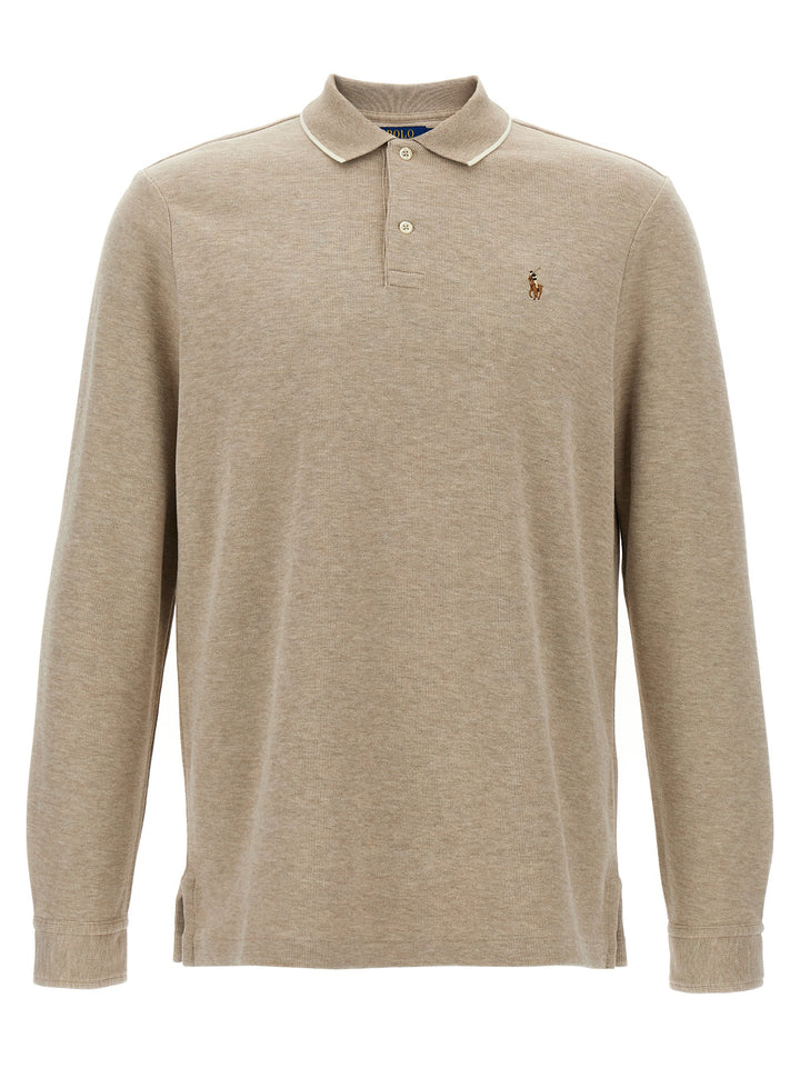 Polo Ralph Lauren Fleece Cotton  Shirt Polo - Beige | 96092c0eb81b217a20a8e4c361a913b8aaff2ba0