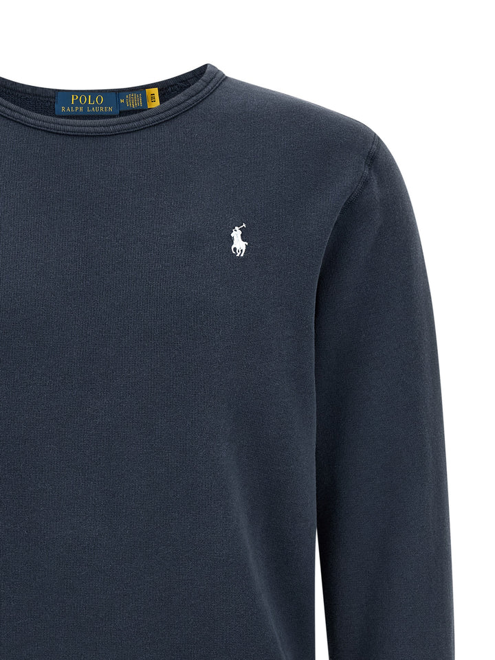 Polo Ralph Lauren Loopback Cotton Sweatshirt - Blue | 9e014393f1f4712f6e17719a1780b8f61733ddad