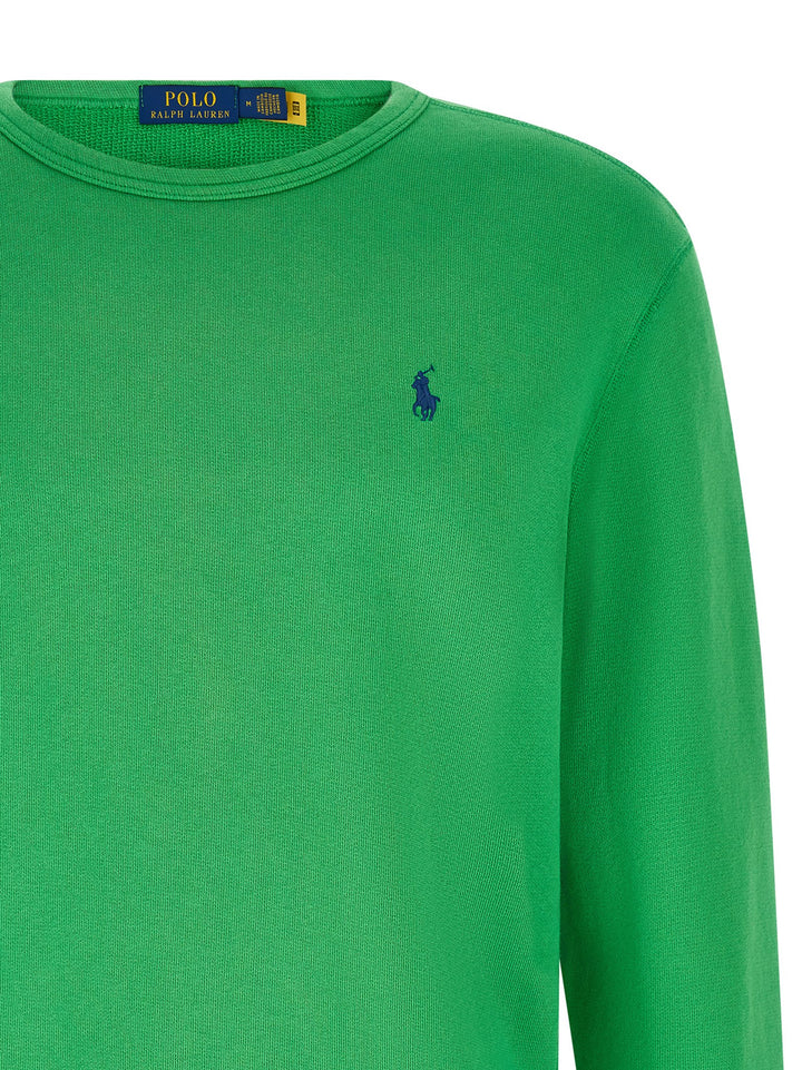 Polo Ralph Lauren Loopback Cotton Sweatshirt - Green | ab210772b3b08226d38eac974e360255ed2c2b0d