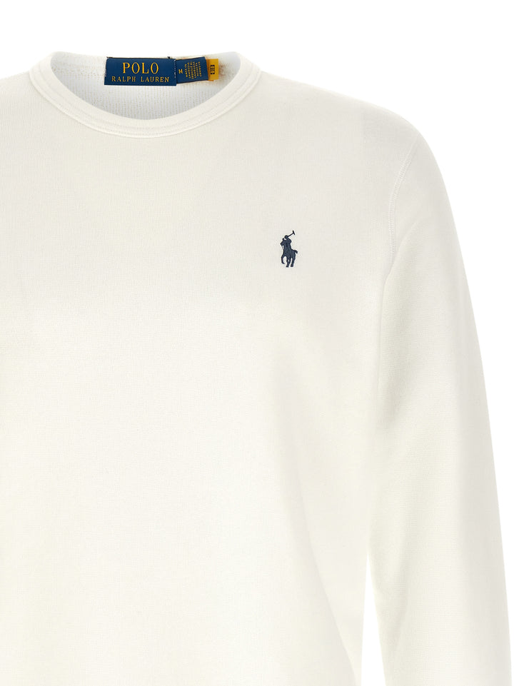 Polo Ralph Lauren Loopback Cotton Sweatshirt - White | 2c442fb88a7f074353659114bad832a2c461ccad