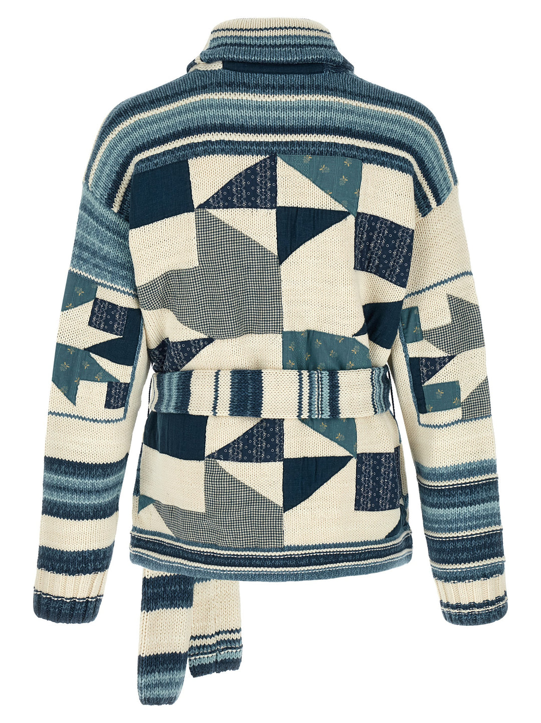 Polo Ralph Lauren Patchwork Cardigan Sweaters and Cardigans - Blue | 6d7f9c9f3d6478cd6a38c5407aaaf3a0f0d53743