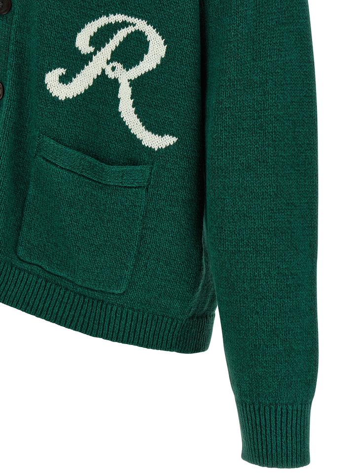 Polo Ralph Lauren Intarsia Logo Cardigan Sweaters and Cardigans - Green | 05c5817c4ff00db8b91f5452191b9e0c334a7bd9