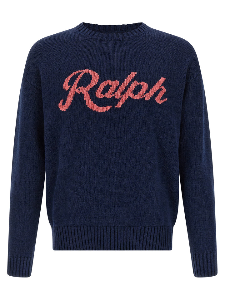 Polo Ralph Lauren Intarsia Logo Sweater Sweaters and Cardigans - Blue | 608e5425e1a56da4ab11e792714599fa1fb890a6