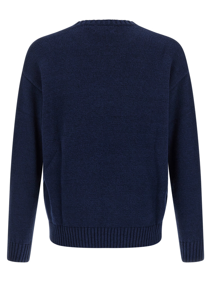 Polo Ralph Lauren Intarsia Logo Sweater Sweaters and Cardigans - Blue | 88537bc3872a51b408cfaeca78152278054d908c
