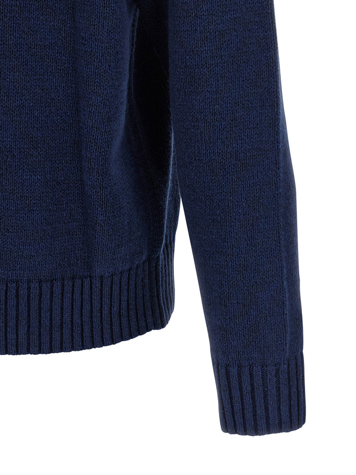 Polo Ralph Lauren Intarsia Logo Sweater Sweaters and Cardigans - Blue | 7f8c34e4b760208ec7c635ba9f293064af0a0e3a