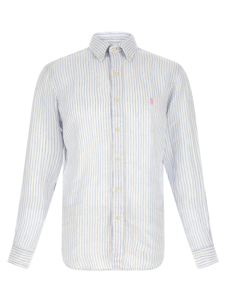 Polo Ralph Lauren Striped Shirt Shirt and Blouse - Light Blue | 5f7533daeb9522ddf3cd79d248aaa7baf37b469f