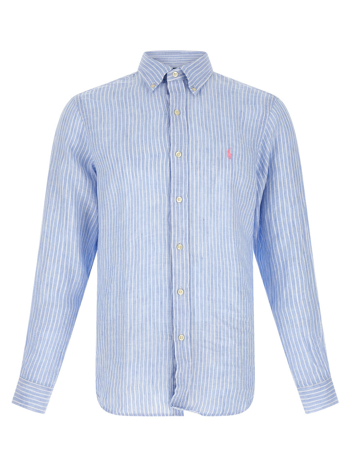 Polo Ralph Lauren Striped Shirt Shirt and Blouse - Light Blue | 9040f4e98caa93e1fafa72e8400dd09ee045032d
