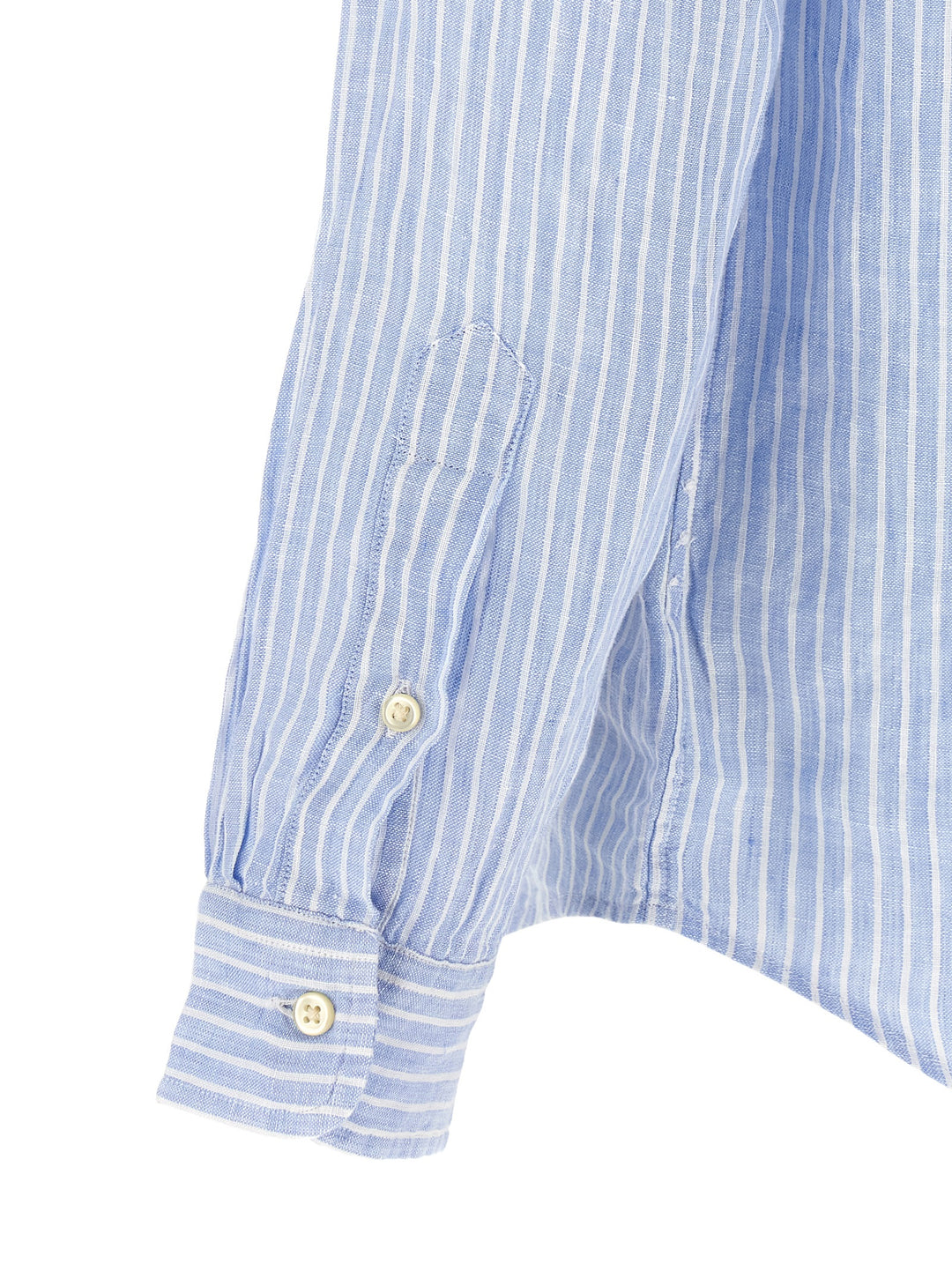 Polo Ralph Lauren Striped Shirt Shirt and Blouse - Light Blue | 2e20e56acfdf44ba8af09f3ee35a167a3919e598