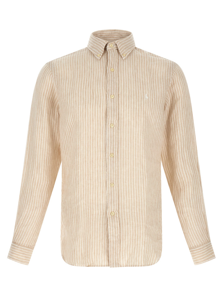 Polo Ralph Lauren Striped Shirt Shirt and Blouse - Beige | b7fe25073e91d6867cf09e784261ac02d1fd1a5e