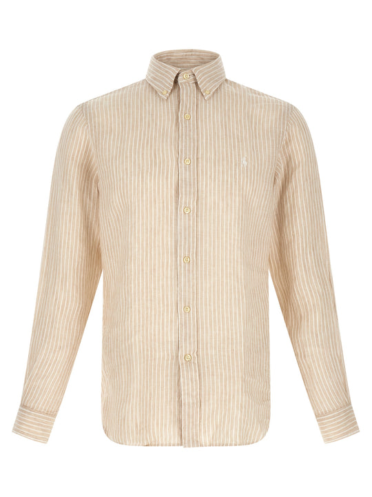 Striped Shirt Shirt And Blouse Beige