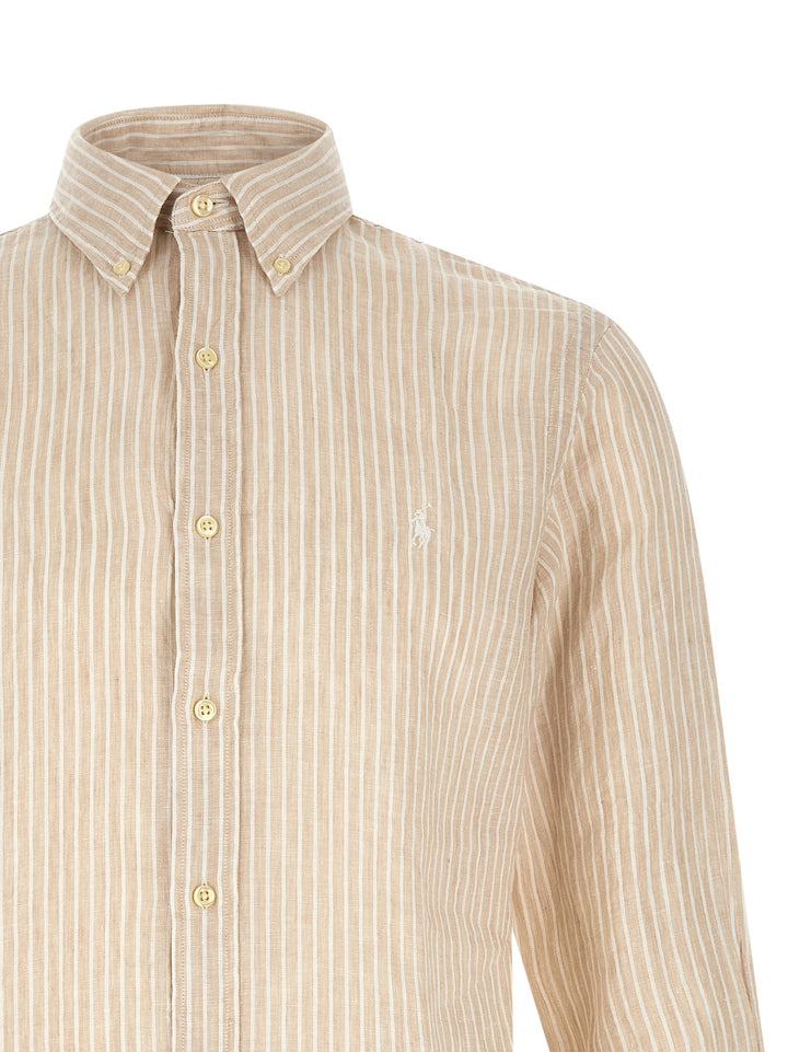 Polo Ralph Lauren Striped Shirt Shirt and Blouse - Beige | e290fd23249c7ee013bc20b5a816bf861a4a43b4