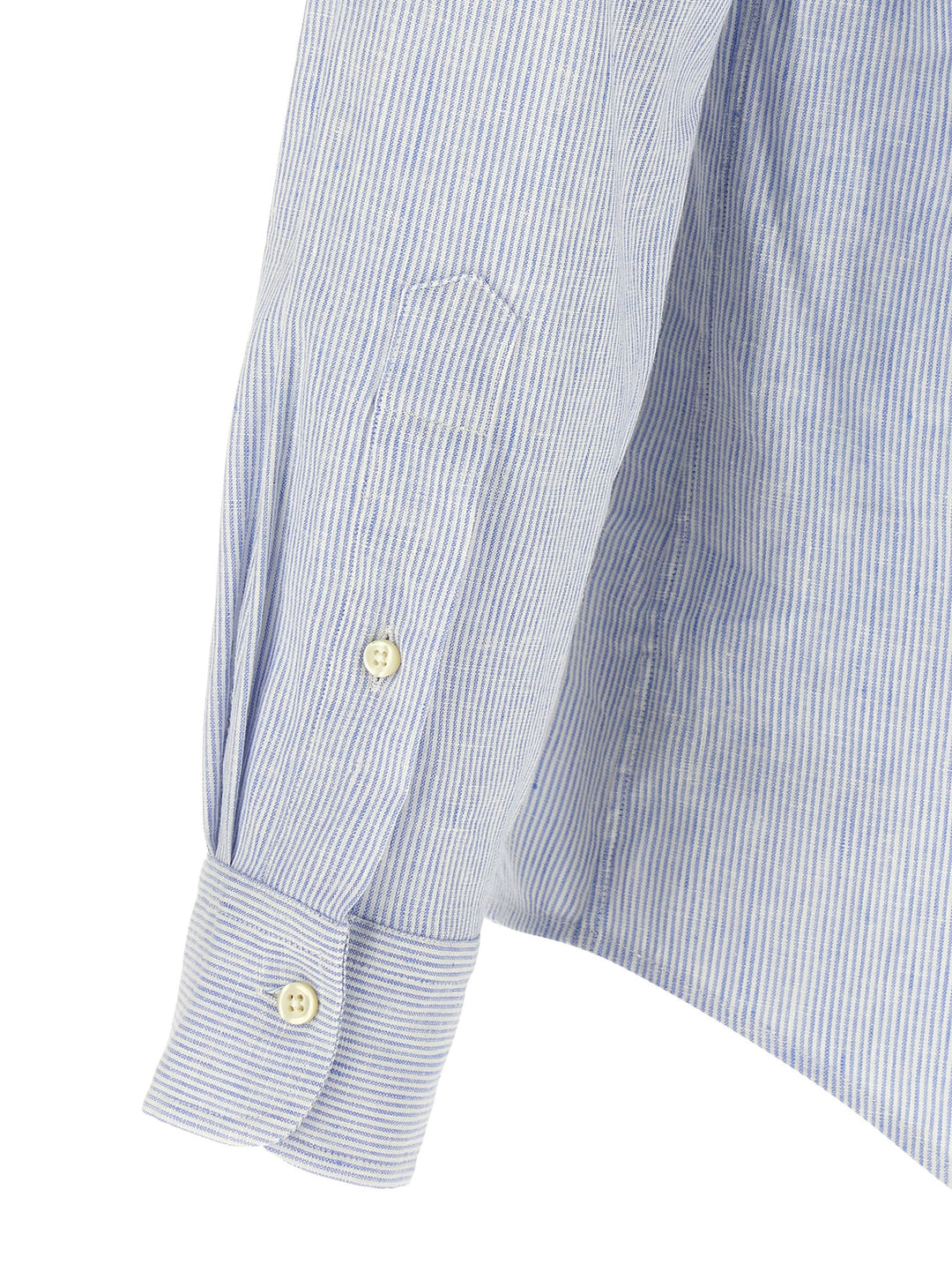 Polo Ralph Lauren Linen Cotton Shirt Shirt and Blouse - Light Blue | bf41ba4353095e97adfdc55e1aa35cc6b6597e35