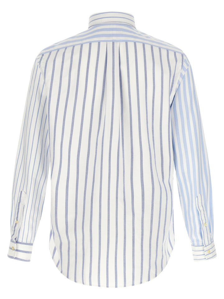 Polo Ralph Lauren Oxford Patchwork Shirt Shirt and Blouse - Light Blue | 82acaadaaaa23995fc052f6c1d5e48e8c6b149a1
