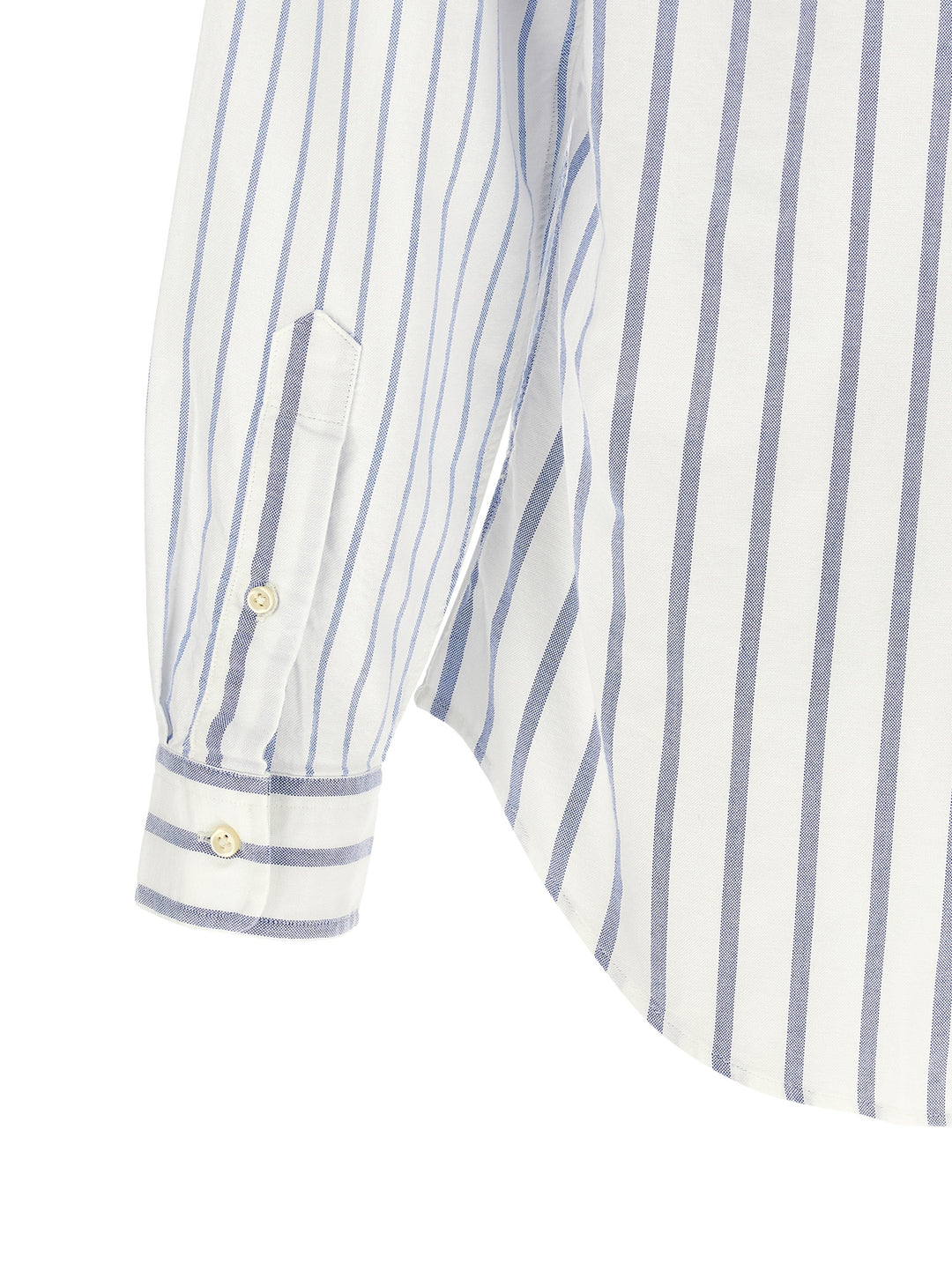 Polo Ralph Lauren Oxford Patchwork Shirt Shirt and Blouse - Light Blue | e60993058f71422e350b70ffebbe9ee22ecd0f8b