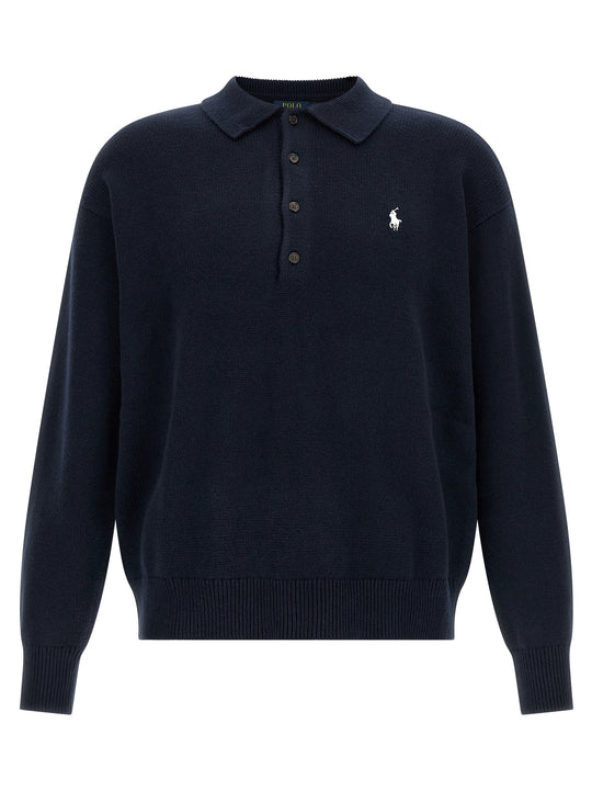 Cotton Sweater Sweaters And Cardigans Blue