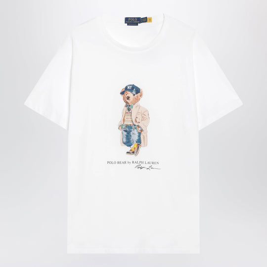 White Polo Bear Custom Slim-Fit T-Shirt