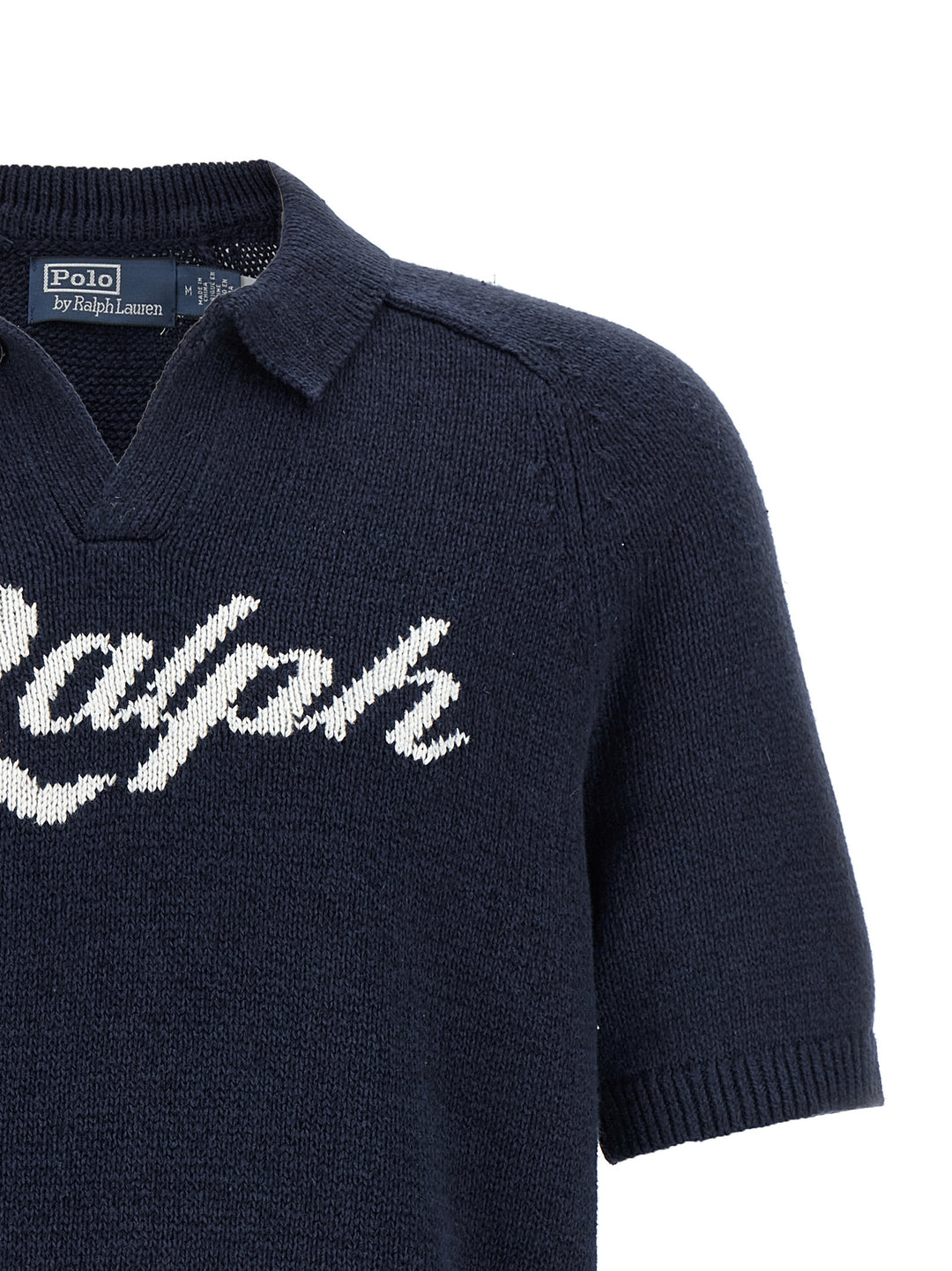 Polo Ralph Lauren Intarsia Logo Sweater Sweaters and Cardigans - Blue | d1e97f9dc31439269dd65b6aa6c21d514e383713