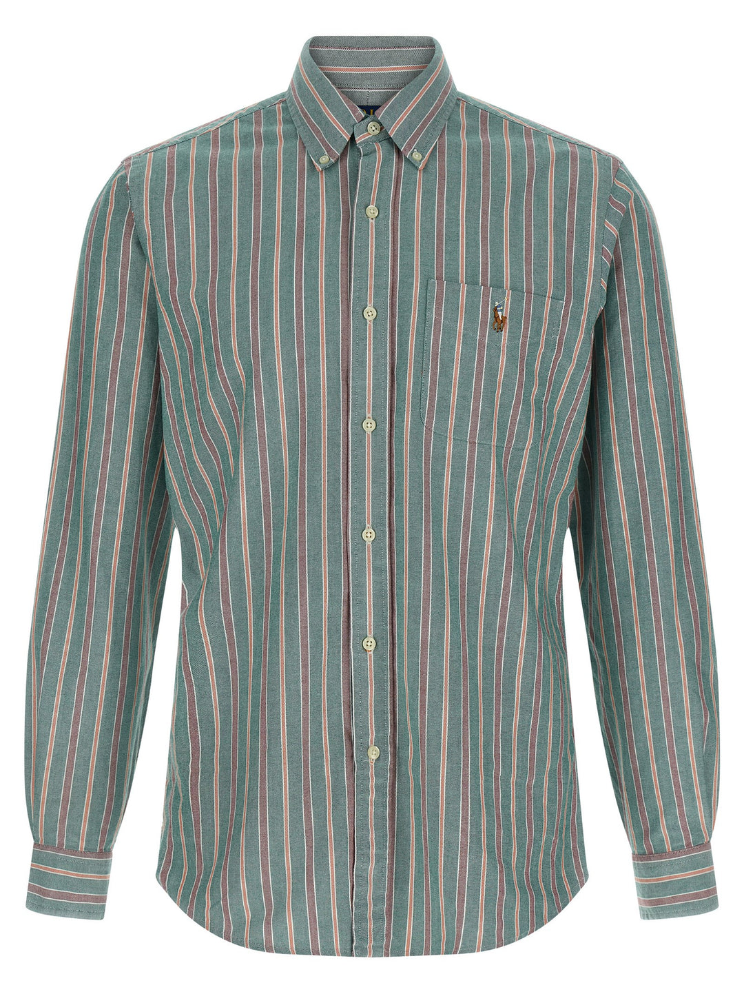 Polo Ralph Lauren Button-Down Striped Shirt Shirt and Blouse - Green | 239aad5e1ec0810120d1e21aacb8e2c766964c52