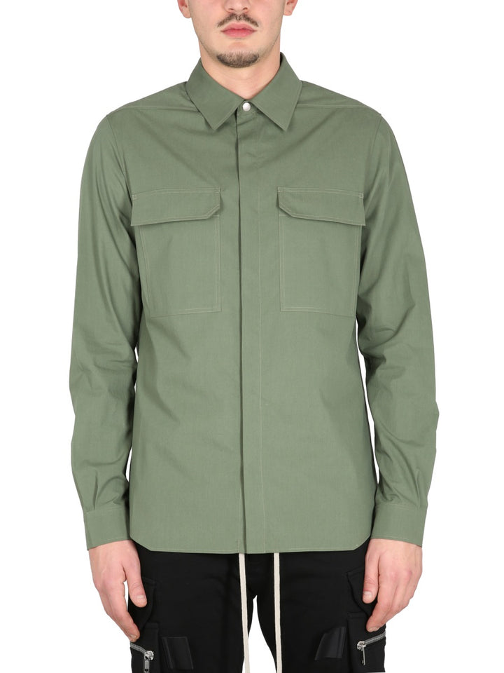Rick Owens Shirts - Green | Wanan Luxury