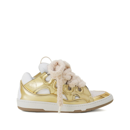 Sneakers White, Gold