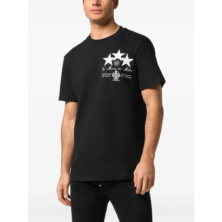 Philipp Plein T Shirts - Black | 91d6ff7f2ede0c7df63f76def1439777f82ab43e