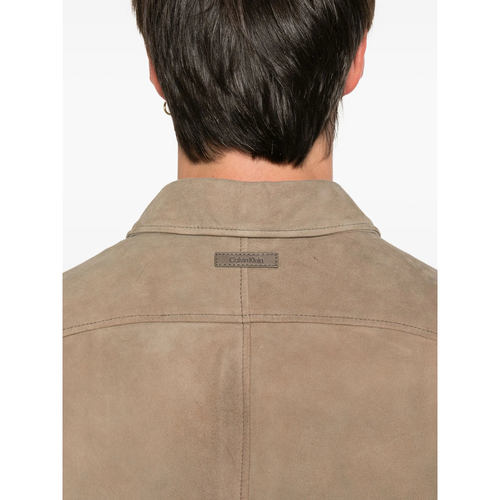 Calvin Klein Leather Outerwears - Brown | 247919ea924281451bf670ce103aafe378e41c3d