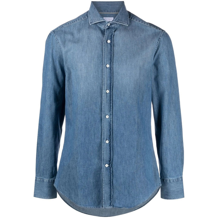 Brunello Cucinelli Shirts - Blue | fae5bc8cd0b711a1917a294c33a120d7bd447a13
