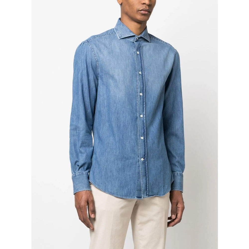 Brunello Cucinelli Shirts - Blue | e6ba2db273c4b5d5d6554afa5c3335df635f07b9